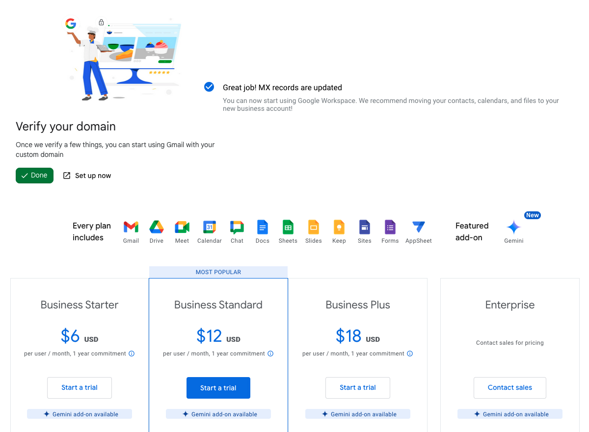 Google Workspaces with Netlify DNS Setup